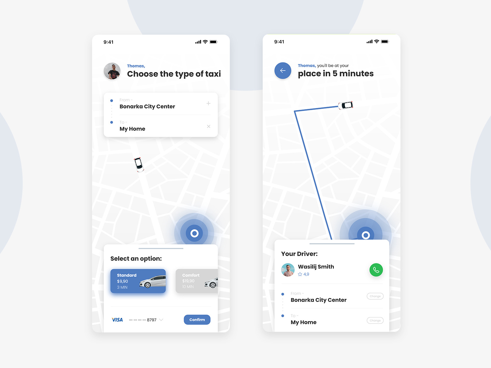 Best Taxi App Like Uber Clone by Dharmesh Adiyecha on Dribbble