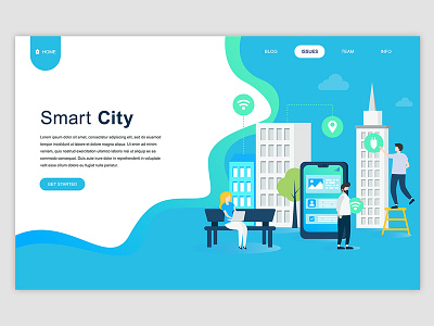 Smart Technology Landing Page Banner