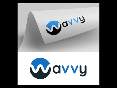 Wavvy LoRa & IoT Technology Logo graphic desing iot application iot logo iot technology iot website logo design lora industrial lora tech banner lora technology logo lora wireless microchip technology wavvy logo wavvy lora tech