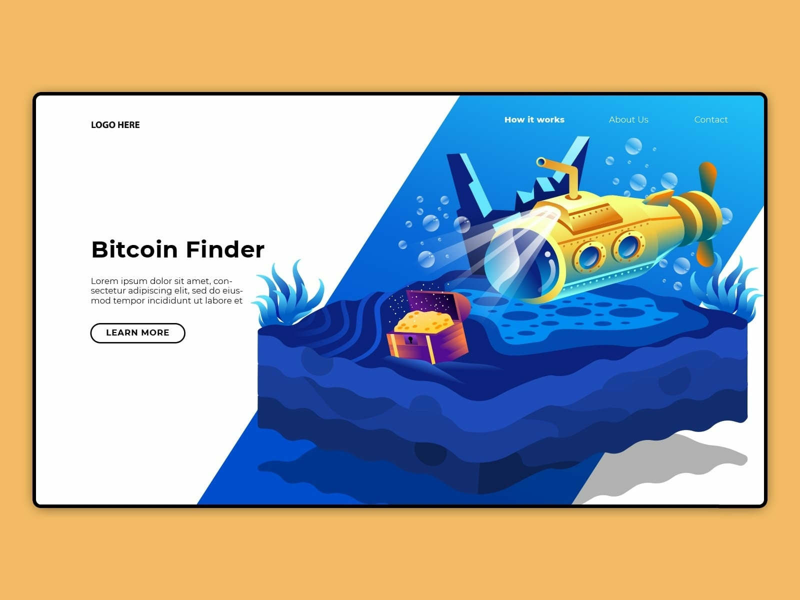 bitcoin website design