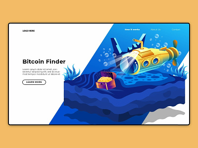 Bitcoin Website Banner UI