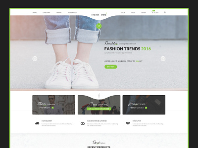 E Commerce Website Lending Page By Dharmesh Adiyecha On Dribbble