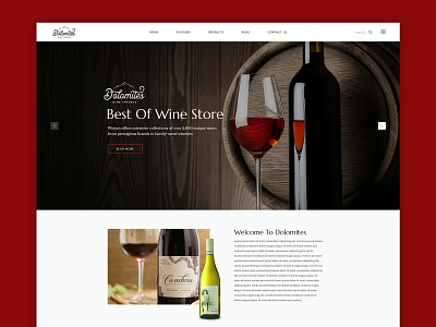 Winery - Landing Page UI Desing