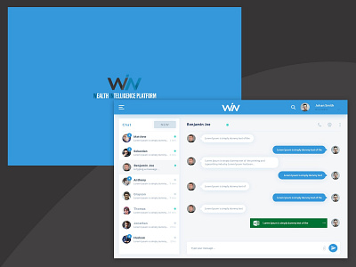 Web Chat UI Design chat app ui ux web app web chat