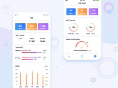 finance app ui