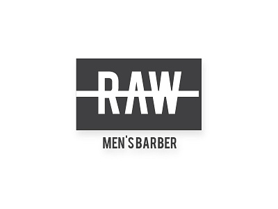 RAW | barber shop identity branding design identity logo