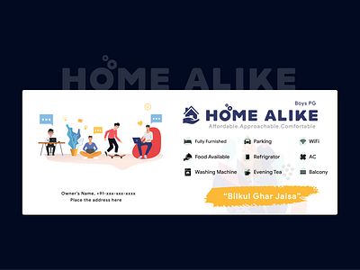 Home Alike branding illustration ui