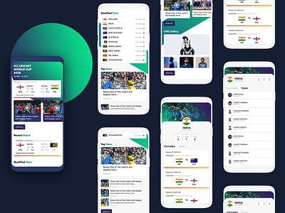 ICC_CWC_2019 app branding design ui ux