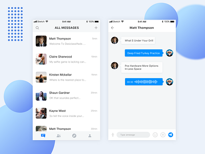 Messaging App UI app branding ui