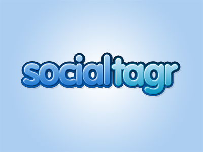 socialtagr Logo Design bubble social media web 2.0