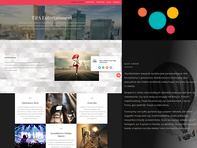 Website for Entertainment Agency divi theme website design website development wordpress