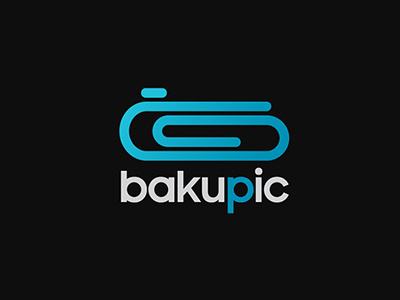 Bakupic camera clip logo paper photography studio
