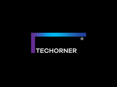 Techorner blog blue copyright corner logo tech technology