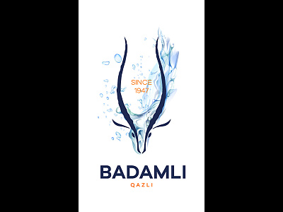 Badaml; badamli bottle brand gazelle logo since su symbols water