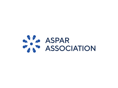 Aspar Association aspar association blue brand branding business community grid guides logo regional