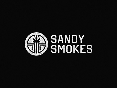 sandy.smokes branding cannabis illustration