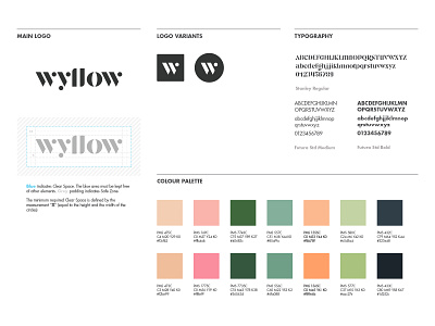 Wyllow Brand Guide branding cannabis branding design vector