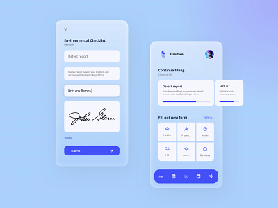 Makeen Transform - Forms App by Irina Filimonova for Makeen on Dribbble