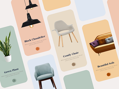 Pehmeä Home Solutions app branding clean colorful design furniture home minimal pastel ui ux