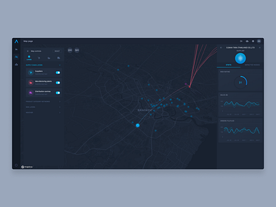 Supply chain analytics analytics app data map supply chain ui web