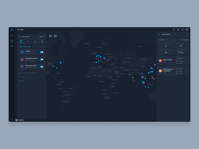 Supply chain analytics analytics app data map supply chain ui web