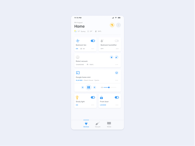 Smart home app app design smart home ui