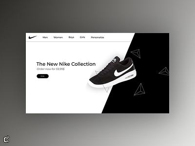 Daily UI 003 - Landing Page 003 challenge daily daily ui dailyui design landing page nike ui website