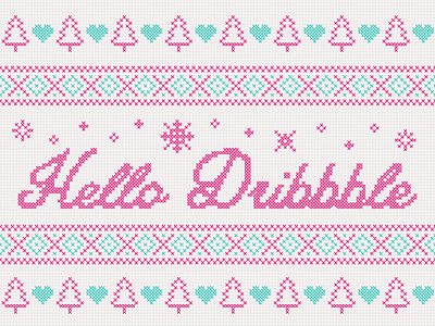 Dribbble Debut - Sweater Stitching