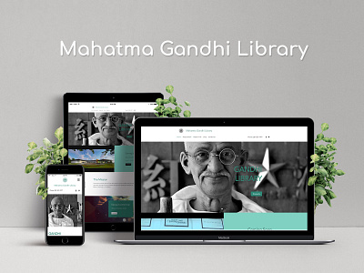 Gandhi Site gandhi gandhi library minimal redesign responsive ui web web design