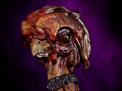 Bird From Hell - Digital Painting 3d 3d character bird cartoon creature digital sculpting zbrush