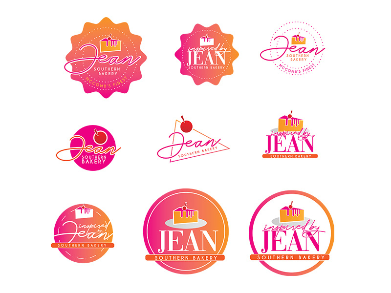 Inspired By Jean: Southern Bakery (Bakery Logo) graphic design pastry bakery logo design logo typography illustration design