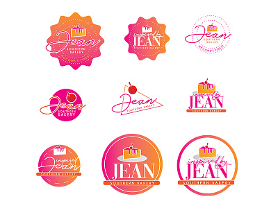 Inspired By Jean: Southern Bakery (Bakery Logo) bakery design graphic design illustration logo logo design pastry typography