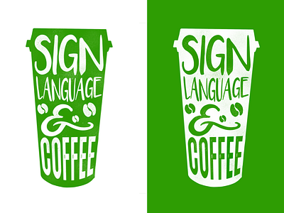 Sign Language & Coffee chill coffee coffee lover college deaf hearing mug niche relaxing sign language starbucks