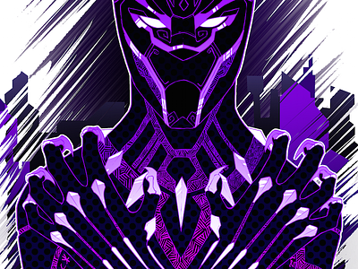Black Panther black blackpanther comics purple superhero wakanda