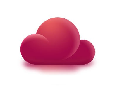 Pretty Little Cloud cloud fragmentation pink red reflection snipp
