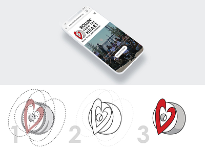Rollin’ From The Heart brand logo logo design ngo nonprofit strategy ux vector