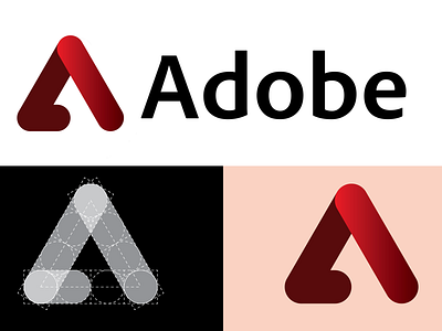 Adobe Logo Concept adobe brand grid illustrator logo logodesign ui ux vector
