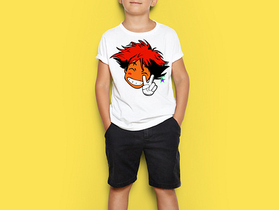 Cartoon Tshirt logo apparel vector logo