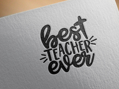 Best Teacher Logo adobe illustrator branding design illustration logo typography vector logo