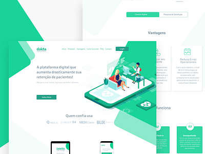 Landing Page design landingpage typography ui ux vector website