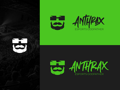 Anthrax Beard Logo Concept branding design esports gaming geometric illustration logo logo design mettlestate nth vector