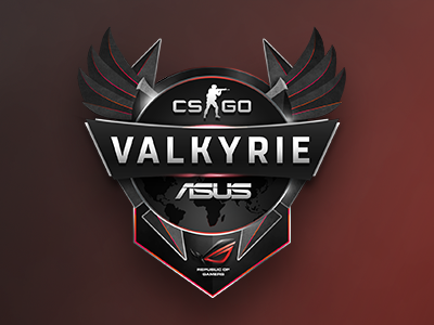 ROG Valkyrie - A Tournament Logo Design design esports gaming logo mettlestate tournament logo valkyrie