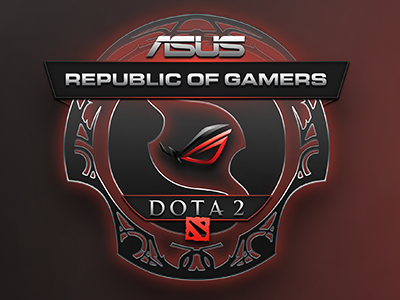 ROG Dota 2 Cup - Logo Design aegis asus dota 2 esports gaming logo logo design mettlestate rog