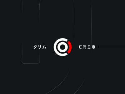 Crim Logo - Minimalist Japanese Style design esports gaming logo logo design nth nth studios typography vector