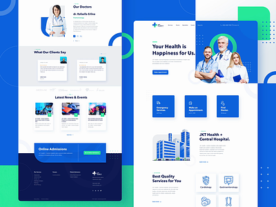 Public Health and Medical Services animation branding design doctors healthcare hospital hospitality human icons illustrations landing page medical public service services ui uiux ux web website