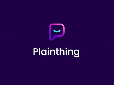 Plainthing - Logo Animation 2d 2d animation after effects animated typography animation brand animation branding branding design design gradient graphic design illustration intro logo logo reveal motion graphics reveal website