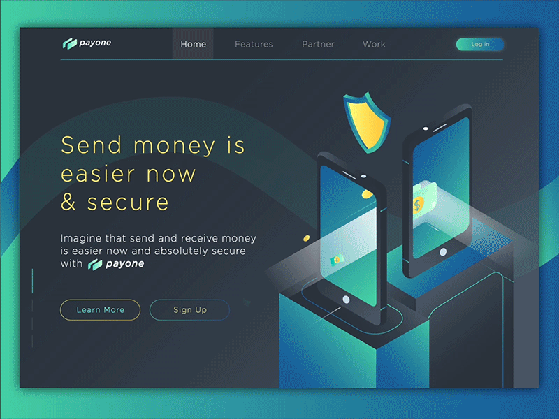 Money Transfer Landing Page