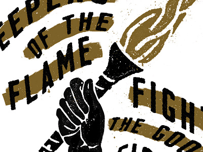 Fight the Good Fight print series texture