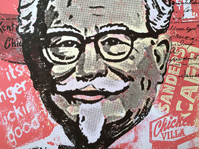 Colonel Sanders Tribute Poster