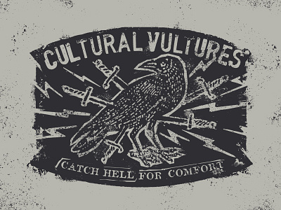 Cultural Vultures design illustration texture